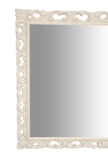 Miroir mural en bois finition anti-blanc L7542-B 4