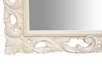 Miroir mural en bois finition anti-blanc L7542-B 3