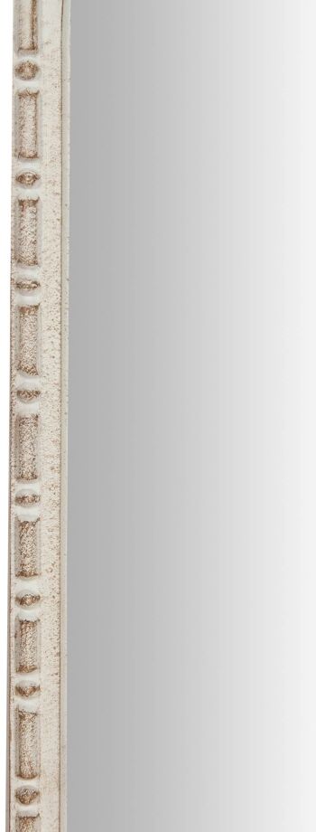 Miroir mural en bois finition blanc antique L6439 4
