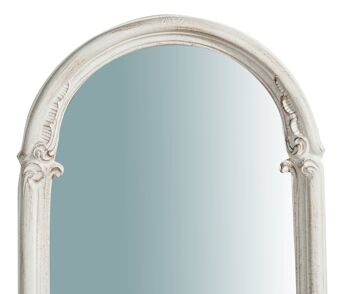 Miroir Mural En Bois Finition Blanc Antique L6480 3