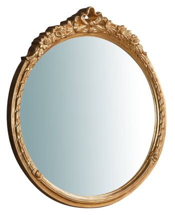 Miroir mural en bois finition anti feuille d'or L6470 1