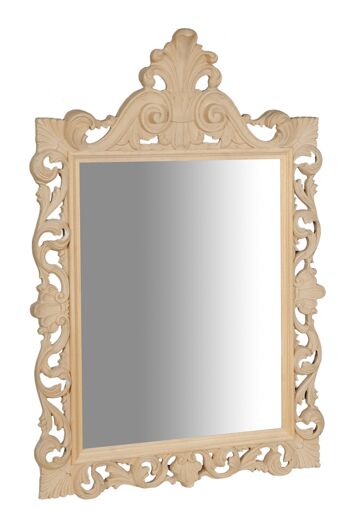 Miroir Mural En Bois Finition Brute L7286-G 1