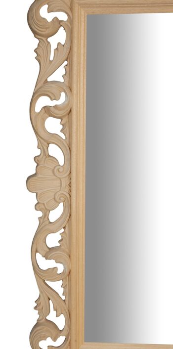 Miroir Mural En Bois Finition Brute L7286-G 4