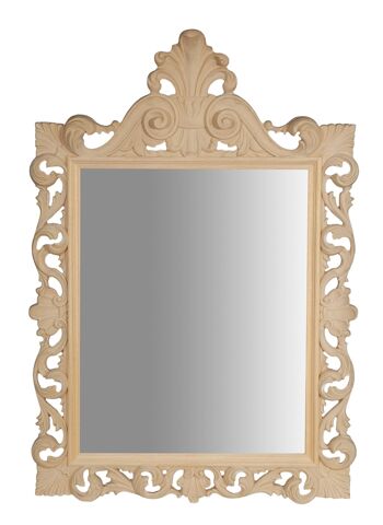 Miroir Mural En Bois Finition Brute L7286-G 2