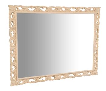 Miroir mural en bois finition brute Made L7542-G 1