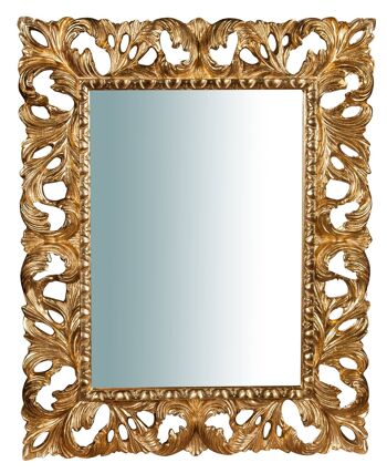 Miroir mural vertical / horizontal en bois L6598 2