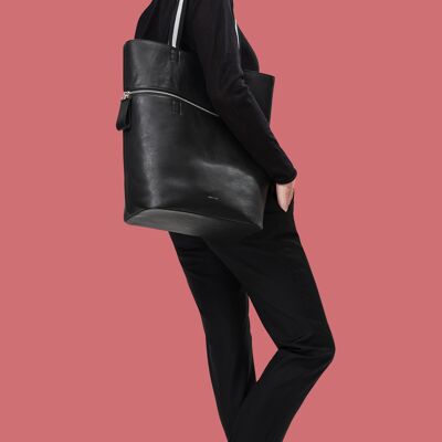 Modulare Oversize-Tasche, die schwarze Généreux