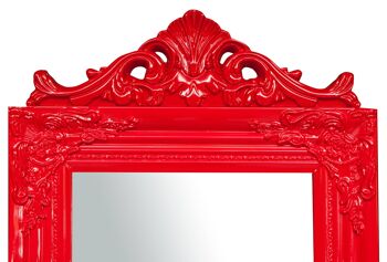 Miroir sur pied L43xp3,5xh178 cm finition rouge. 3