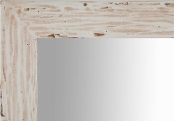 Miroir mural carré en bois massif de L6099-C 3
