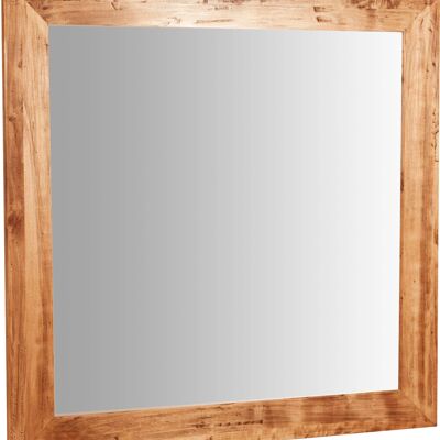 Specchiera Quadrata A Muro In Legno Massello Di L6099-NT