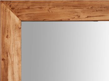 Miroir mural carré en bois massif de L6099-NT 3