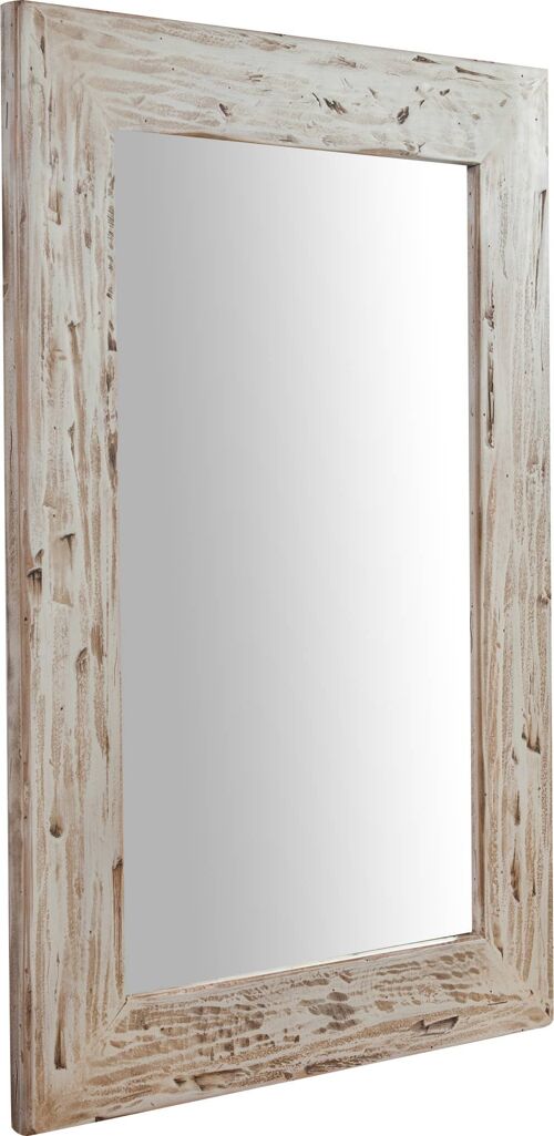 Specchiera Rettangolare A Muro In Legno Massello Di L6095-C