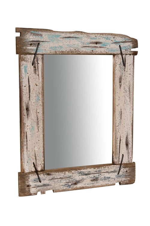 Specchio Da Parete In Legno Massello L48xpr3xh59 Cm