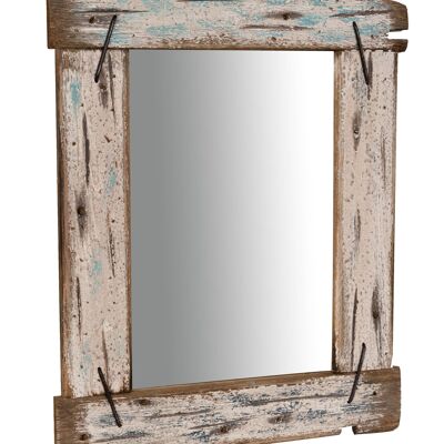 Specchio Da Parete In Legno Massello L48xpr3xh59 Cm
