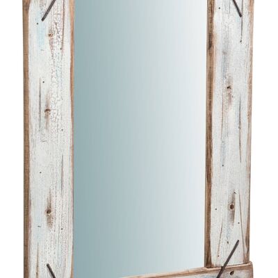Specchio Da Parete In Legno Massello L60xpr3,5xh90 Cm.