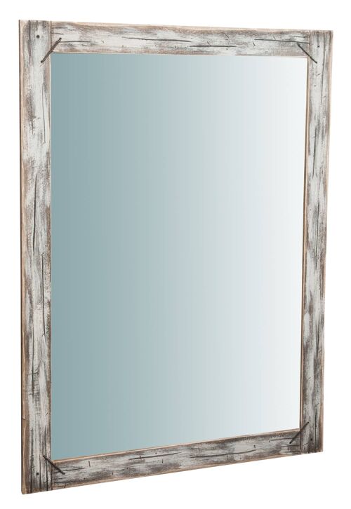 Specchio Da Parete In Legno Massello L90xpr3h120 Cm.