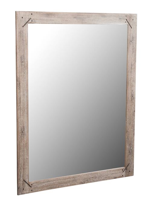 Specchio Da Parete In Legno Massello L90xpr3xh120 Cm.
