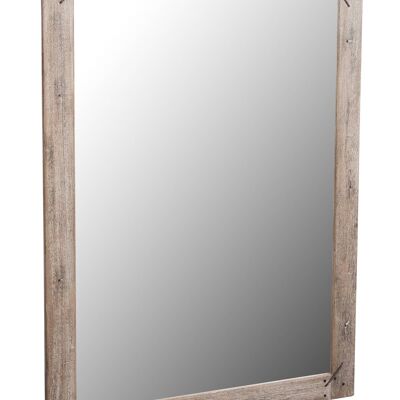 Specchio Da Parete In Legno Massello L90xpr3xh120 Cm.