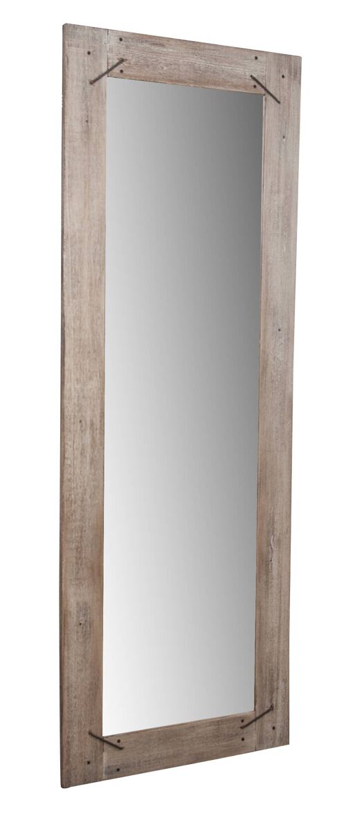 Specchio Da Parete In Legno Massello Rustico L6271