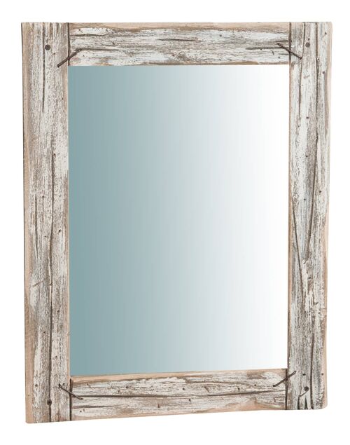 Specchio Da Parete In Legno Massello Rustico L6275