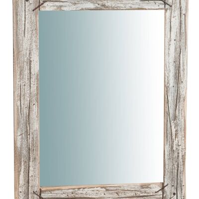 Specchio Da Parete In Legno Massello Rustico L6275