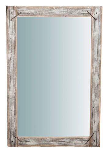 Miroir mural rustique en bois massif Rettan L6276 2