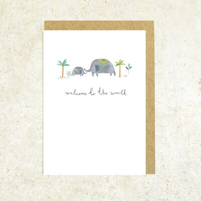 Welcome to the world greeting card