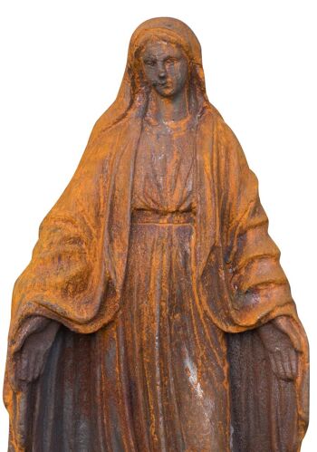 Statue de la Vierge en fonte finition G0857 3