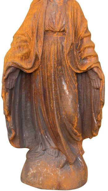 Statue de la Vierge en fonte finition G0857 4