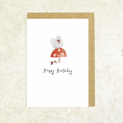 Squirrel greeting card