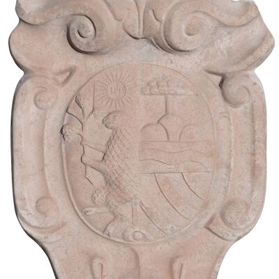 Stemma Araldico Invecchiato, In Terracotta Toscana T0540