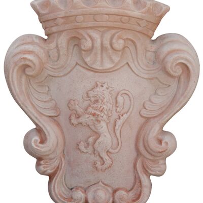 Stemma Araldico Invecchiato, In Terracotta Toscana T0543