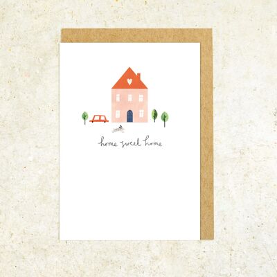 Home sweet home greeting card