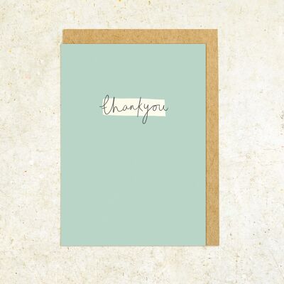 Thank you greeting card