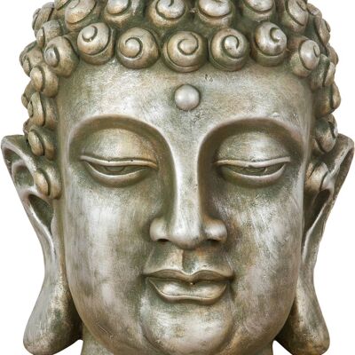 Testa Di Buddha In Resina Finitura Oro Anticato L29x R2262