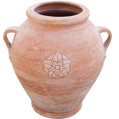 Vaso Conca Giara Liscia Invecchiata, In Terracotta T0575