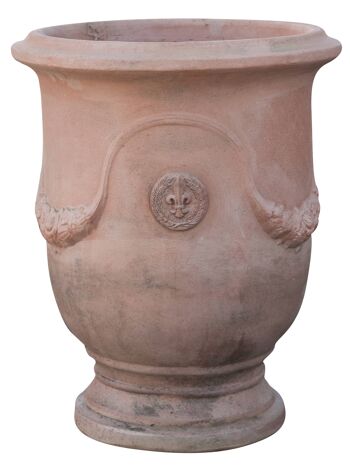 Vase Festonné Vieilli, En Terre Cuite Toscane T0284 3