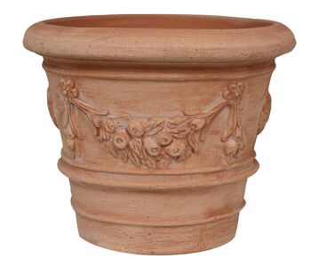 Vase En Terre Cuite 100% Made In Italy Entièrement T0675 1