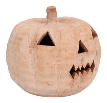 Lanterne Citrouille d'Halloween Terre Cuite 100% Made In Italy T0597-01 1