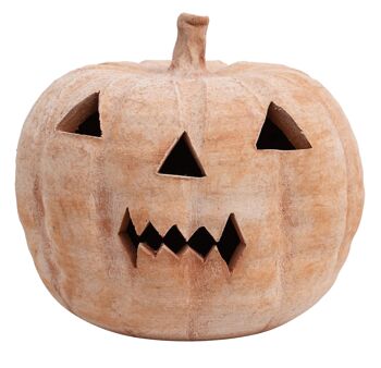 Lanterne Citrouille d'Halloween Terre Cuite 100% Made In Italy T0597-02 2