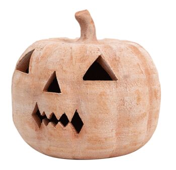 Lanterne Citrouille d'Halloween Terre Cuite 100% Made In Italy T0597 1
