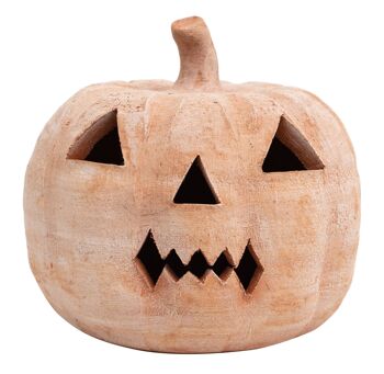 Lanterne Citrouille d'Halloween Terre Cuite 100% Made In Italy T0597 2