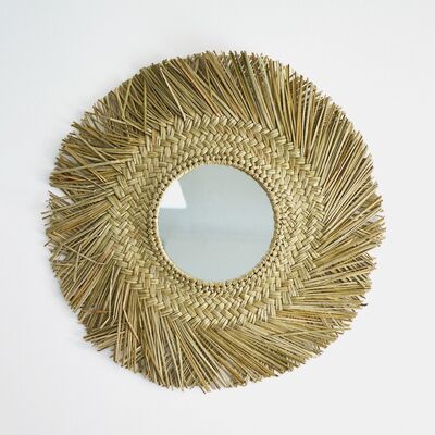 Bohemian braided mirror – Ø 60 cm