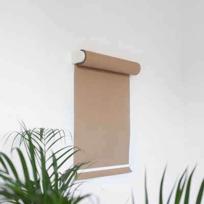 Paper Roller - White mounts with kraft paper