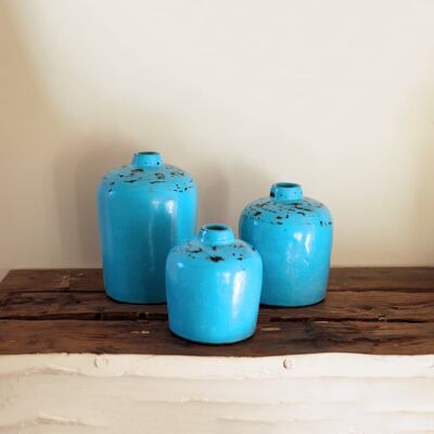 Blaue Vase - Größe 1