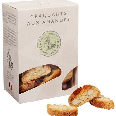 ALMOND CRUNCHIES IN CARDBOARD BOX