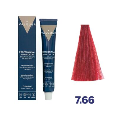 Crème colorante Vplex 7.66 Blond Moyen Rouge Intense - 60 ml