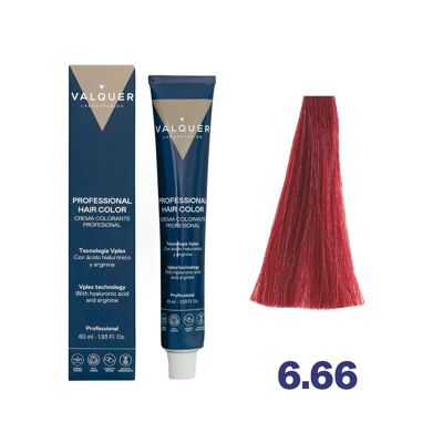 Crème colorante Vplex 6.66 Blond rouge foncé intense - 6