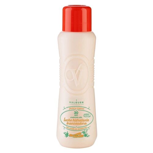 Leche hidratante bronceadora de zanahorias facial y corpor4