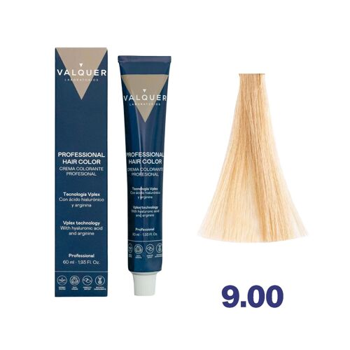 Crema colorante Vplex 9.00 Rubio Muy Claro Doble Cobertura